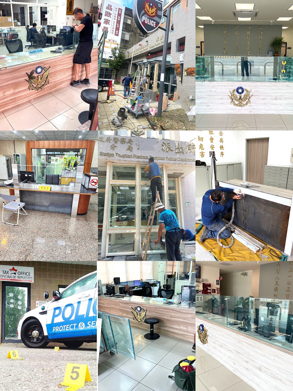 ACE各分局派出所值檯防彈1